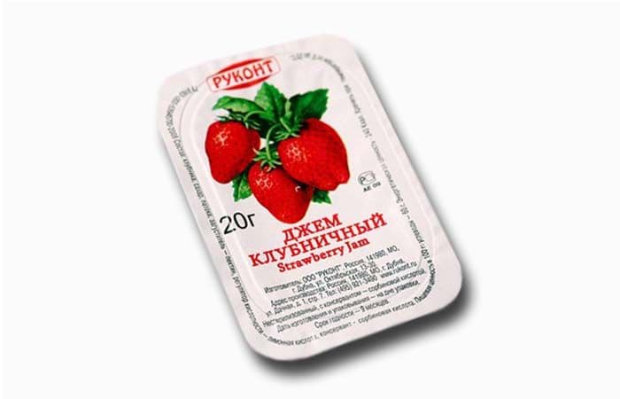 Руконт [клубника] джем фруктовый порционный 140х20г 2