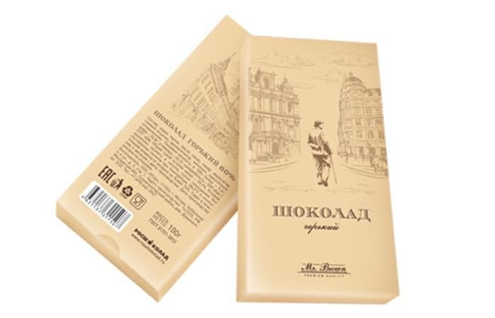 Mr.Brown – шоколад горький в картонной упаковке 25х100г 2