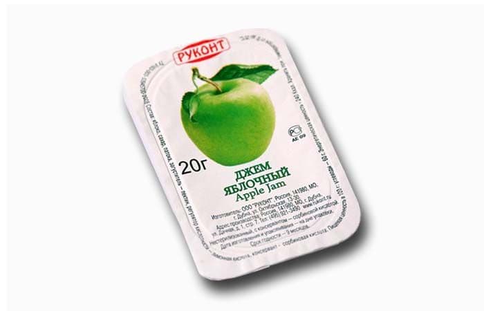 Руконт [яблоко] джем фруктовый порционный 140х20г 2
