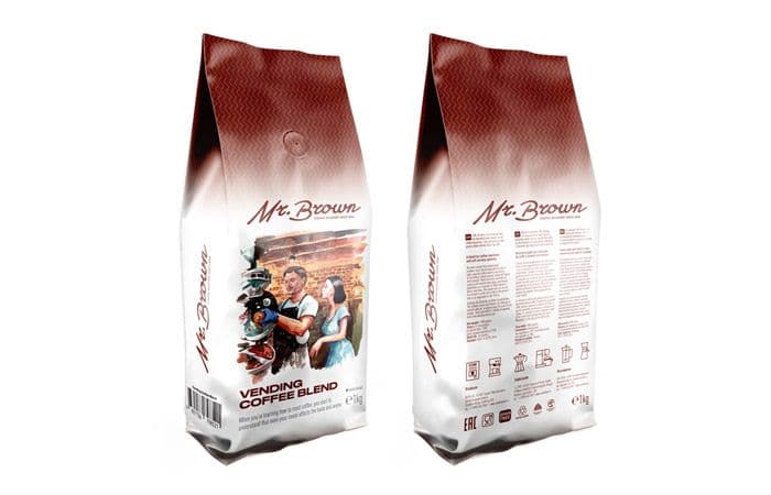 Mr.Brown «Vending Coffee Blend» кофе в зернах 1кг   2