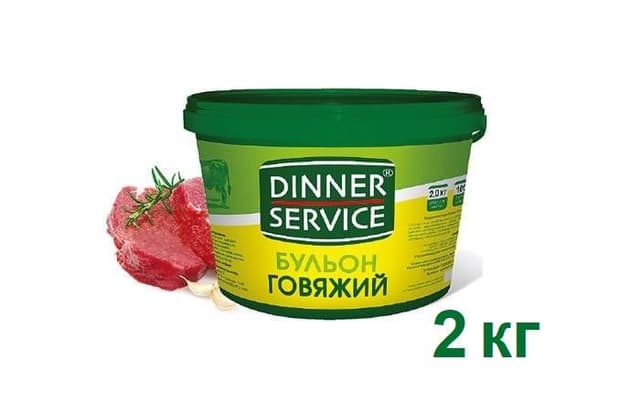 DINNER SERVICE – Бульон Говяжий PREMIUM сухой в пластиковых банках по 2кг