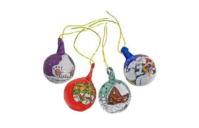 Елочная игрушка из шоколада «Новогодний шарик» 13г в тубах по 45 штук [ecom]