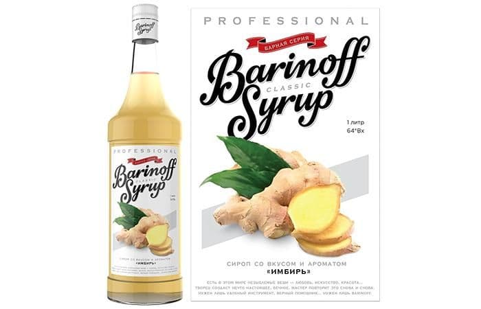 Сироп Баринофф Имбирный 1л 1