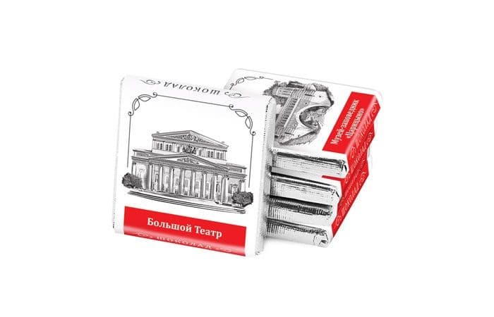 Шоколад коллекционный 1000х5г «Москва» горький серебро 1