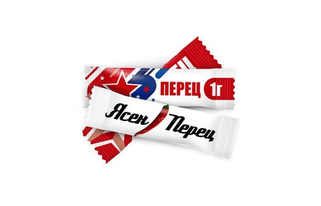 Перец 1г с логотипом заказчика стик в коробках по 5000шт