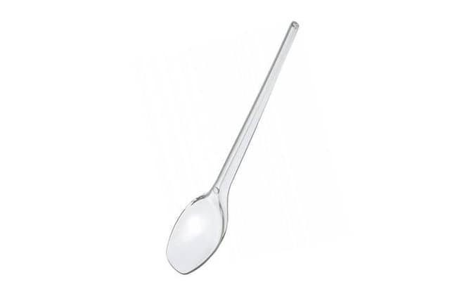 Ложка пластиковая чайная 125мм прозрачная, в упаковке по 100шт