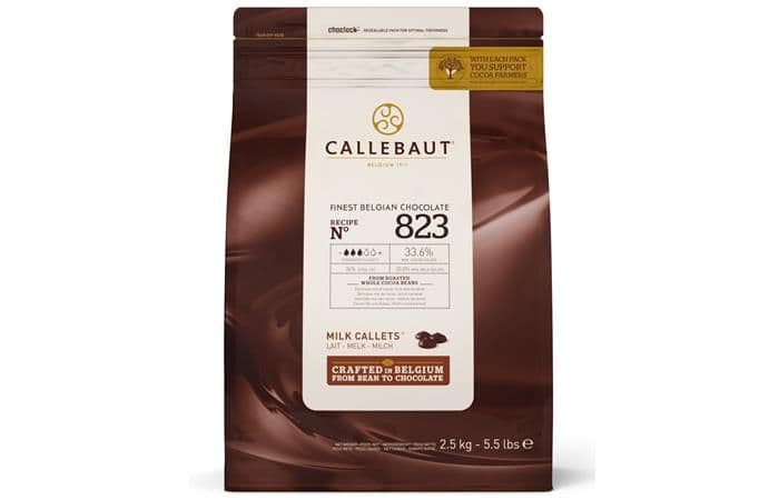 Callebaut - Шоколад молочный 33,6% какао (823-RT-U71) 2,5кг 2