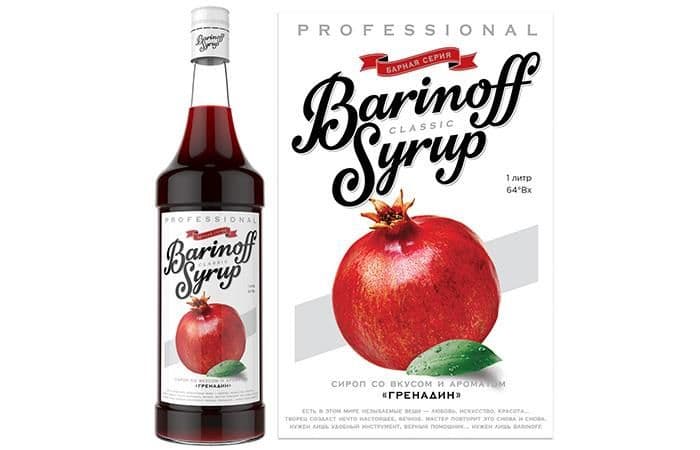 Сироп Баринофф Гренадин 1л 1