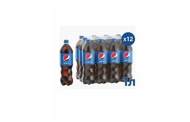(Ч/З) Пепси (Pepsi) 1л, ПЭТ, [упаковка 9шт] ГРУЗИЯ