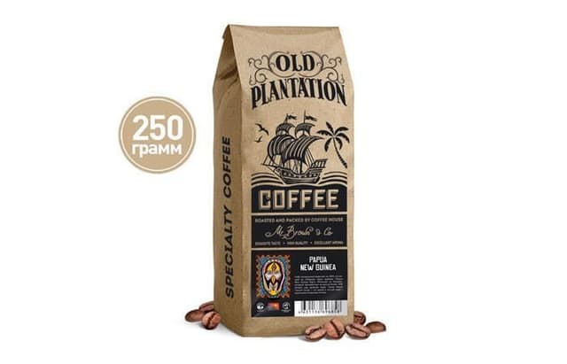 Old Plantation – Specialty Coffee «Papua New Guinea» кофе в зернах 250г