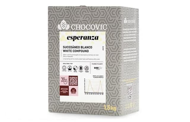 Chocovic - Белая глазурь ESPERANZA (ISF-T1CHVC-69B) 1,5кг в коробке по 8шт.