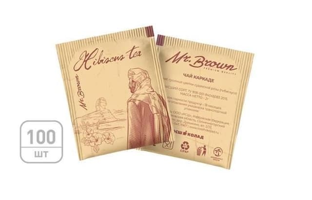 Mr.Brown – чай пакетированный каркаде 100х2г