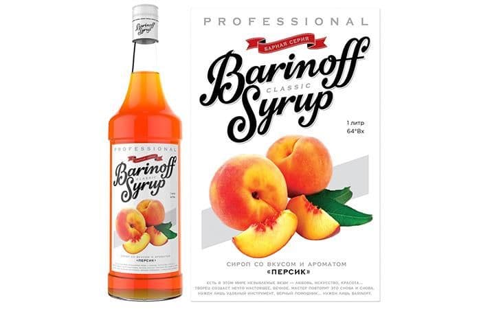 Сироп Баринофф Персик 1л 1