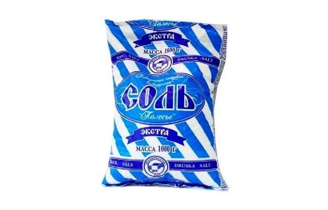 Соль экстра «Полесье» 1кг в упаковке по 12шт
