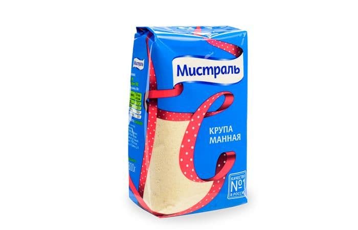 Мистраль - крупа манная 800 грамм [коробка 12 штук] 1