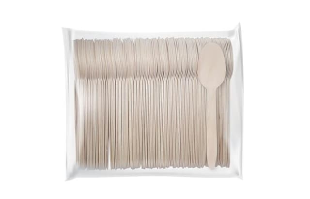 Ложка деревянная чайная 110х14х1,5мм, в упаковке по 100шт [коробка 4500шт]