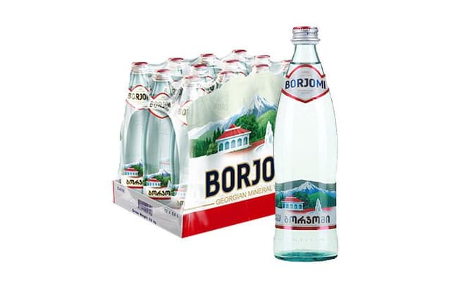 (Ч/З) Borjomi [Боржоми] стеклянная бутылка 500мл, Грузия, в коробке 12шт