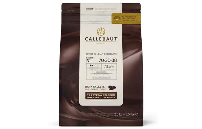 Callebaut - Шоколад темный 70,5% какао (70-30-38-RT-U71) 2,5кг 2