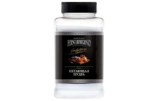 Сахарная пудра San Marino (Сан Марино) нетающая, банка 600г, [коробка 4шт.]