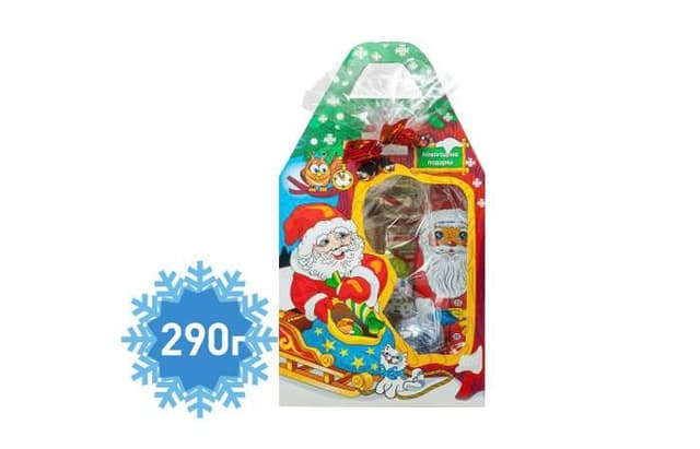 Новогодний шоколадный набор «Дед Мороз» 290г в коробках по 14 штук