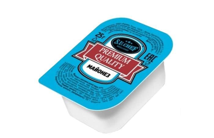 S.U.CHEF – Майонез порционный 25г, [коробка 120шт] 1
