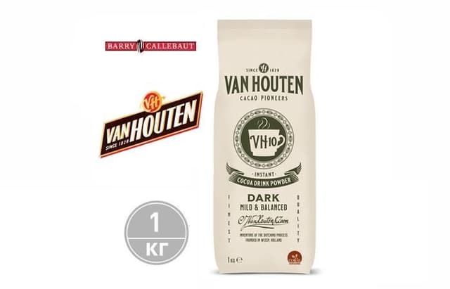 Van Houten – Готовый растворимый шоколадный напиток 13% какао Van Houten VH10 (VM-75965-V17) Rainforest Alliance - Cocoa MB, 1кг