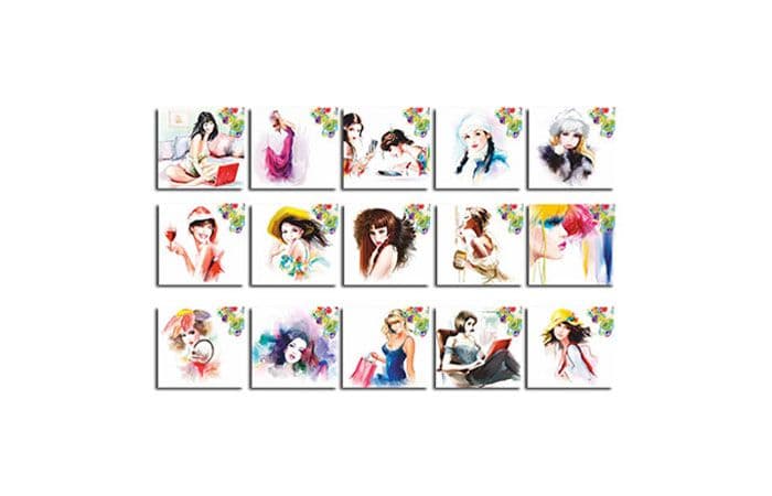 Шоколад коллекционный 1000х5г «Модные девушки» молочный золото 2