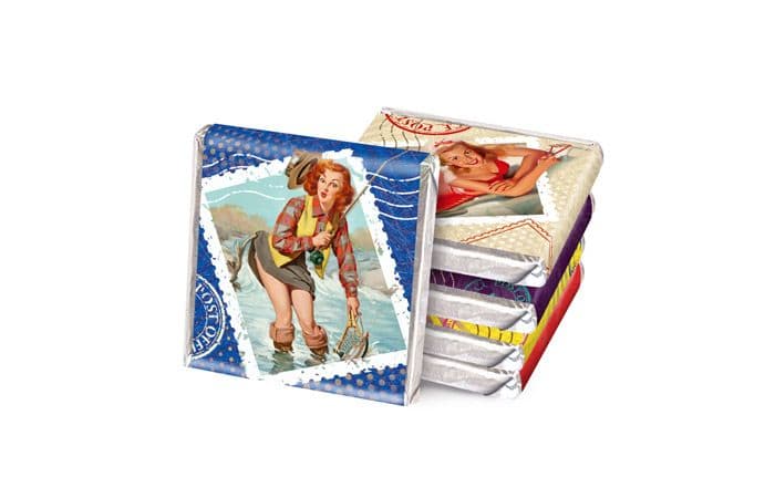 Шоколад коллекционный 1000х5г «Девушки ретро» молочный 2