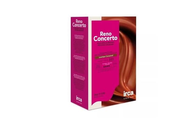 IRCA – Шоколад молочный-карамельный 32% какао «RENO CONCERTO LACTEE CARAMEL», в дисках, 5кг, ИТАЛИЯ, в коробке по 2шт.
