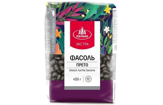 Агро-Альянс – Фасоль прето (8х0,45) "АА Экстра-2" 450г, в коробке по 8шт.