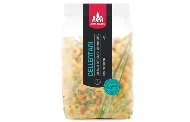 Агро-Альянс – Рожки витые (Celentani) 450г, в коробке по 20шт.