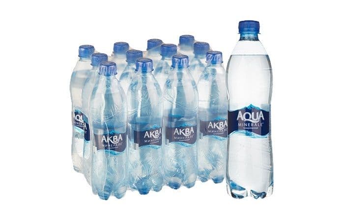 (Ч/З) Аква Минерале, с газом, 0,5л, ПЭТ, [упаковка 12шт.] 1