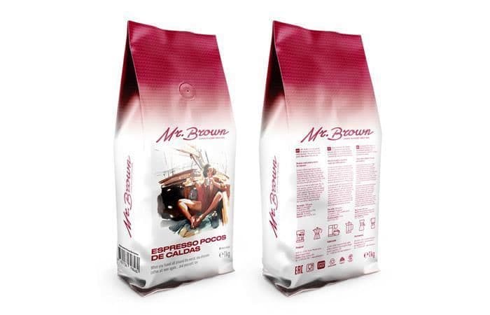 Mr.Brown «Espresso Pocos De Caldas» кофе в зернах 1кг 2