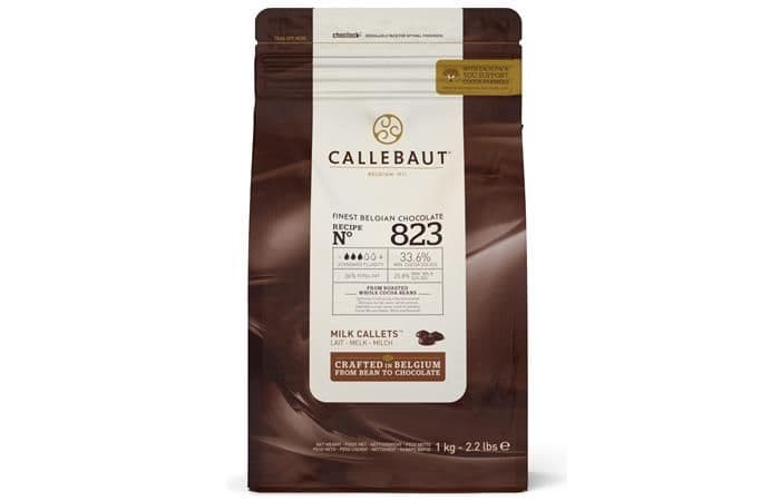 Callebaut - Шоколад молочный 33,6% какао (823-RT-U68) 1кг 2