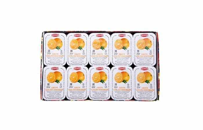 Руконт [апельсин] джем фруктовый порционный 140х20г 3