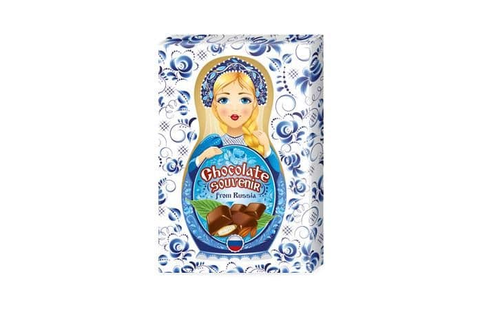 Шоколад 50г «Матрешка» молочный в картонной упаковке 2