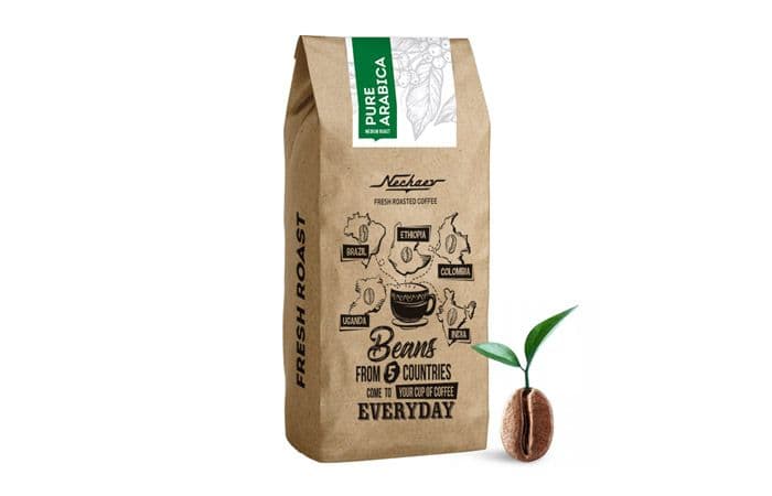 Nechaev «Pure Arabica» кофе в зернах свежей обжарки 500г 1