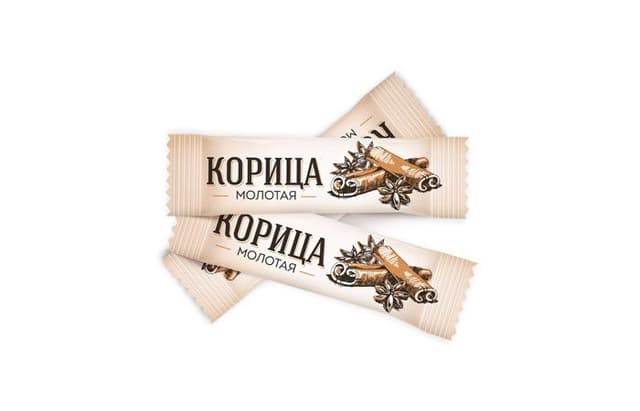 Корица порционная молотая 0,3г стик, в коробках по 1250 стиков