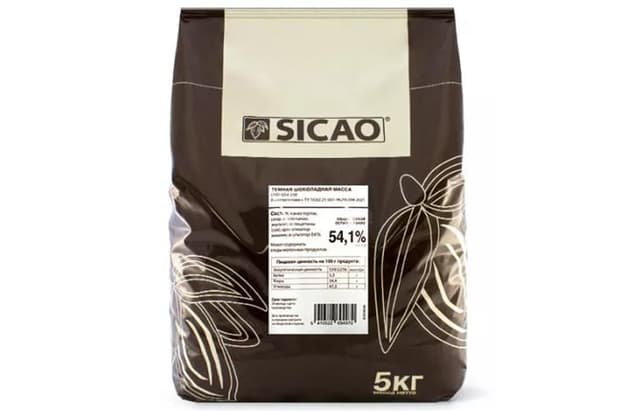 Sicao - Шоколад темный 54.1% какао (CHD-Q54-25B) 5кг
