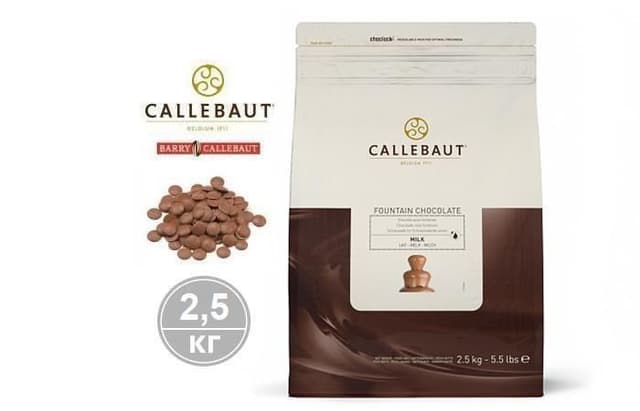 Callebaut – Fountain Молочный шоколад для фонтанов 39,1% какао (CHM-N823FOUNE4-U71) 2,5кг
