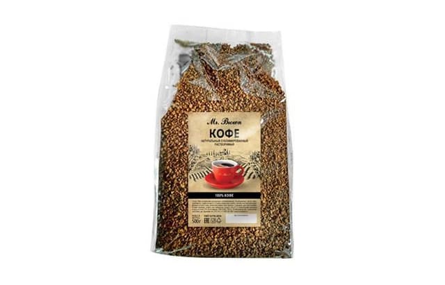 Кофе сублимированный натуральный растворимый 100% кофе в пакетах 500г