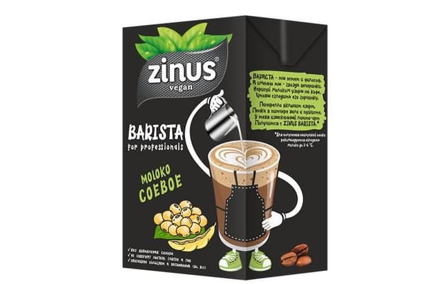 ZINUS - Соевый напиток «BARISTA» 1,0л в упаковке по 12шт.