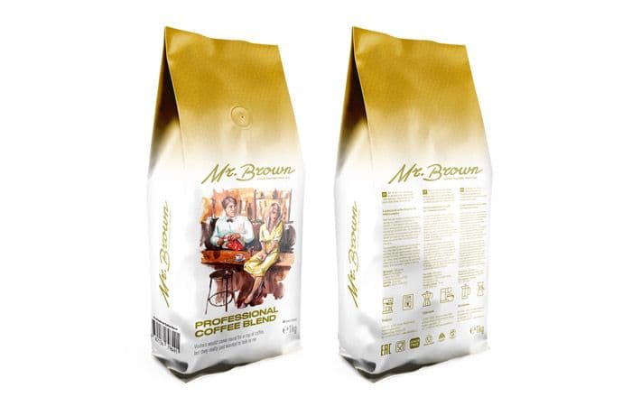 Mr.Brown «Professional Coffee Blend» кофе в зернах 1кг 2