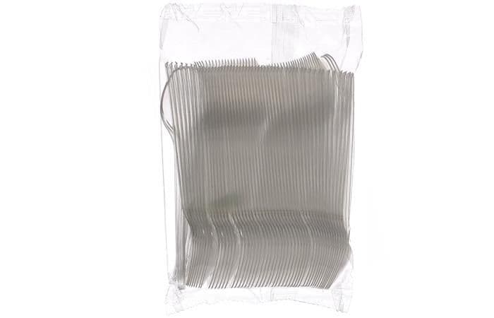 Ложка пластиковая чайная 125мм прозрачная, в упаковке по 100шт 2