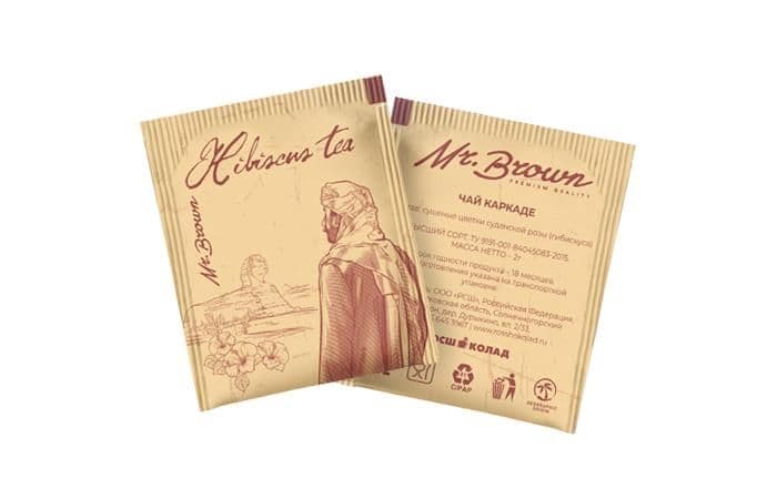 Mr.Brown - чай пакетированный каркаде 300х2г в конверте 1