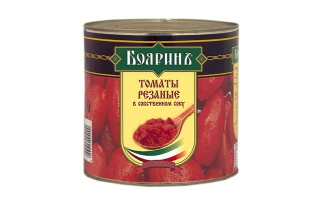 Томаты резаные очищенные в с/с ж/б Бояринъ 2560 мл Италия в коробке по 6шт