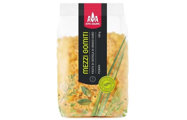 Агро-Альянс – Рожки (Mezzi Gomiti) 450г, в коробке по 20шт.