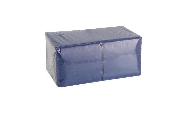 Салфетка бумажная 24х24 синяя однослойная (400шт/упаковка, 4800/коробка) 1