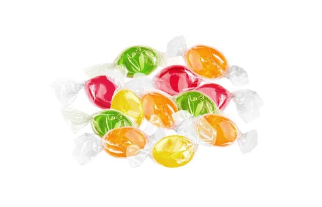 Карамель 3г «скрутка» ассорти в прозрачной упаковке [коробка 2кг]