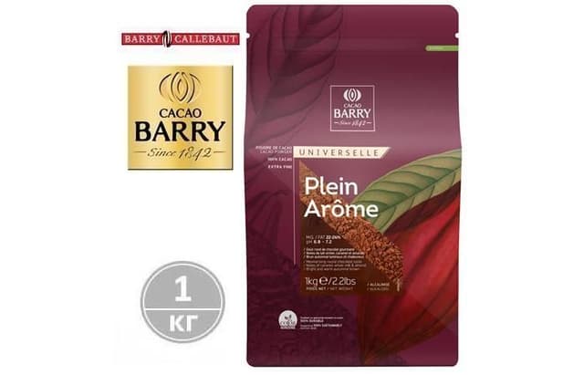 Barry Callebaut - Горячий шоколад 100% какао DCP-22PLARO-89B PLEIN AROME 1кг